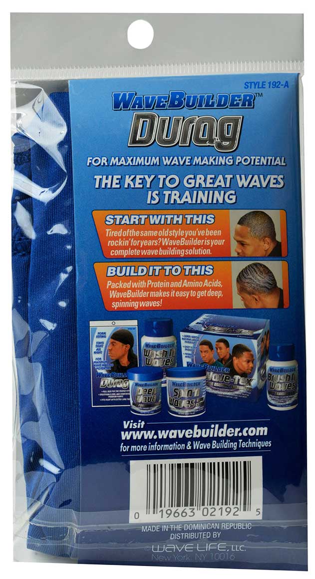 Wave Builder Durag Assorted Style 192 A