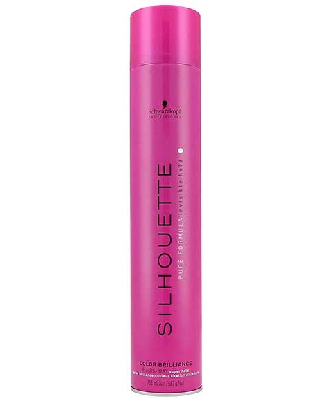 Silhouette Color Brilliance Hairspray Super Hold