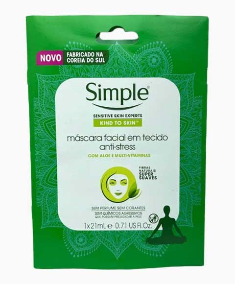 thumbnail image 2 of Simple Kind To Skin Ultra Calming Sheet Mask 1 Pc Ingredients And Reviews 2 of 13