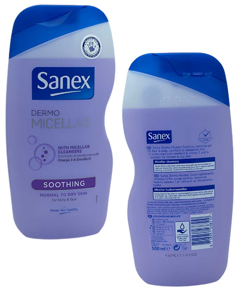 Dermo Micellar Soothing Face And Body Shower Gel