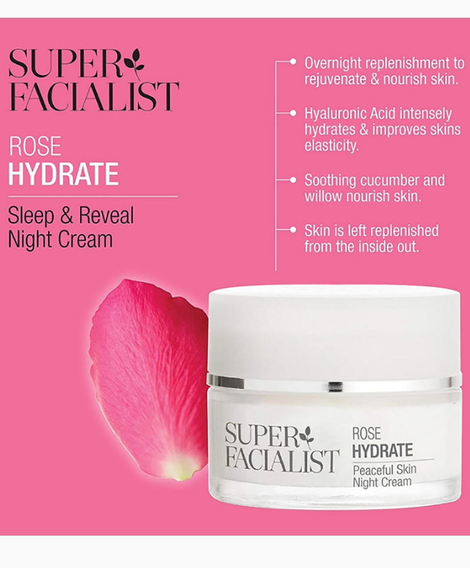 Super Facialist Rosehip Hydrate Peaceful Skin Night Cream