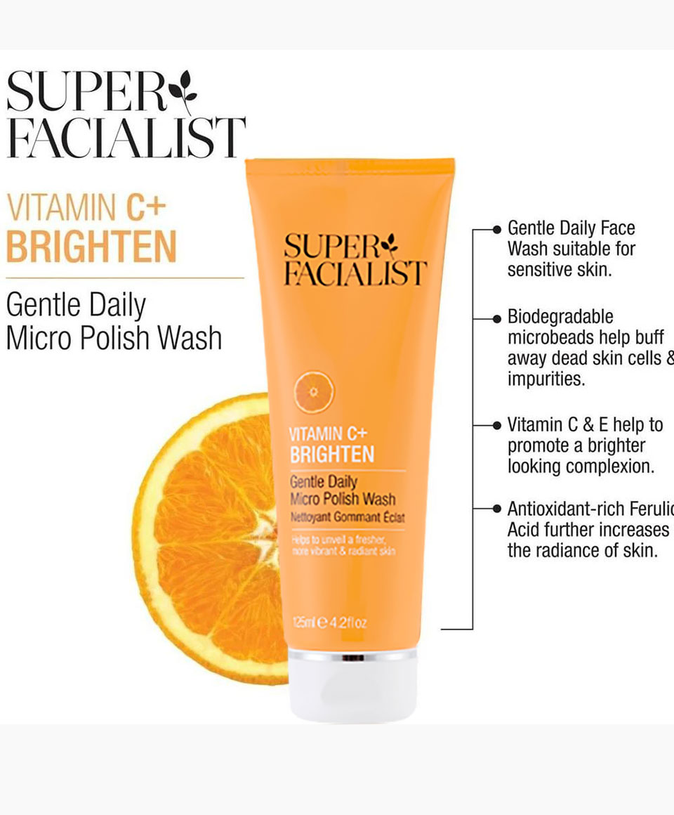 Super Facialist Vitamin C Gentle Daily Micro Polish Wash