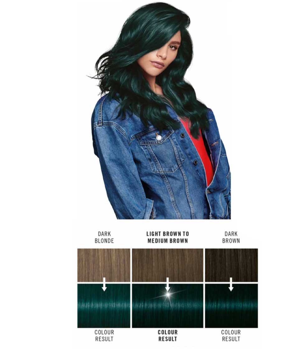 Live Urban Metallics Intense Permanent Colour U75 Midnight Jade