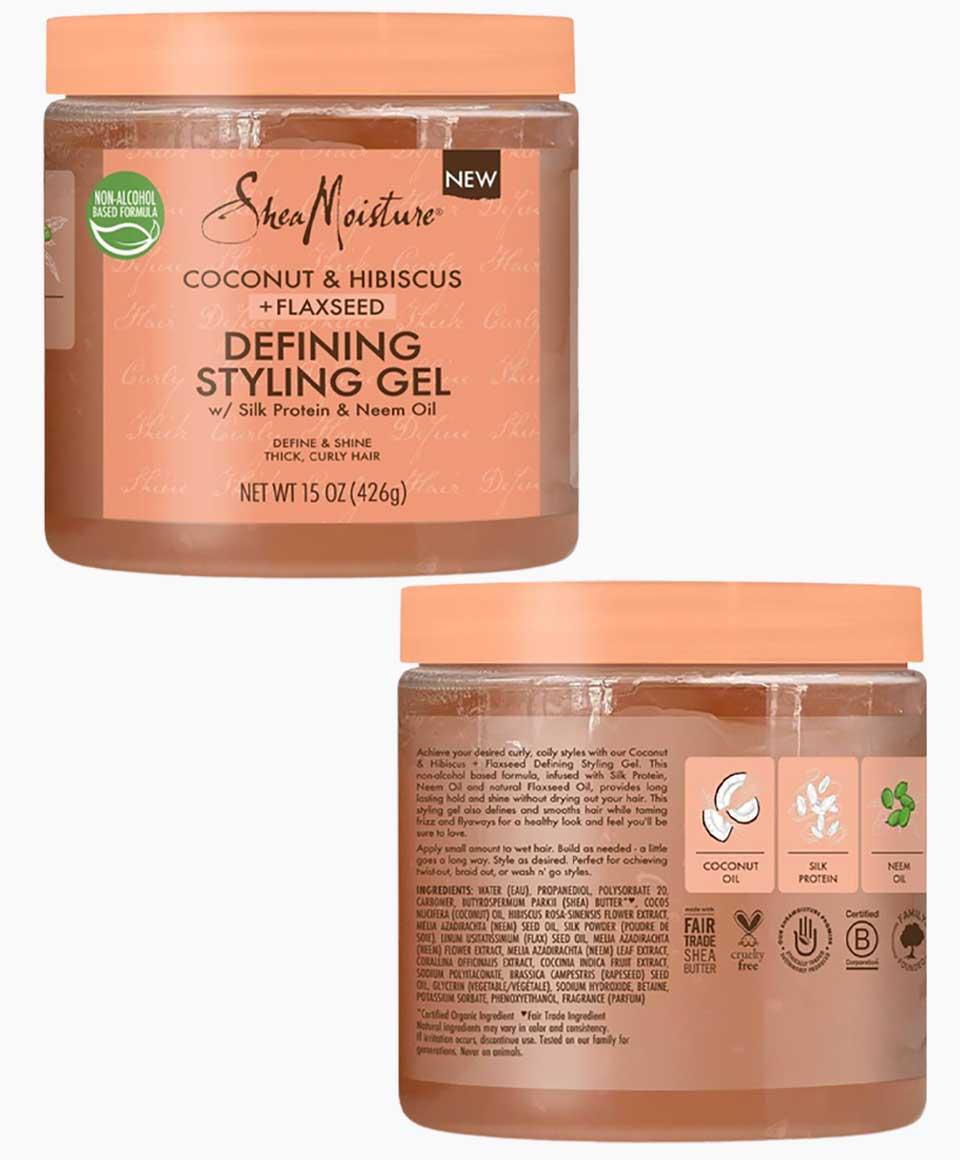 Coconut And Hibiscus Plus Flaxseed Defining Styling Gel