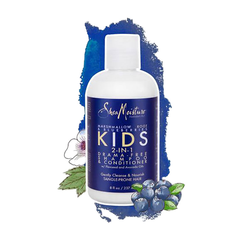 Marshmallow Root And Blueberries Kids 2 In 1 Shampoo And Conditioner 