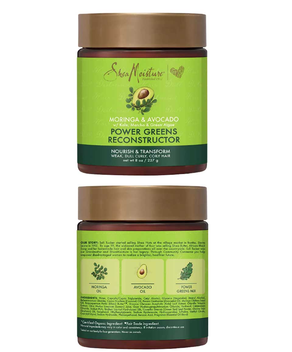 Power Greens Moringa And Avocado Reconstructor