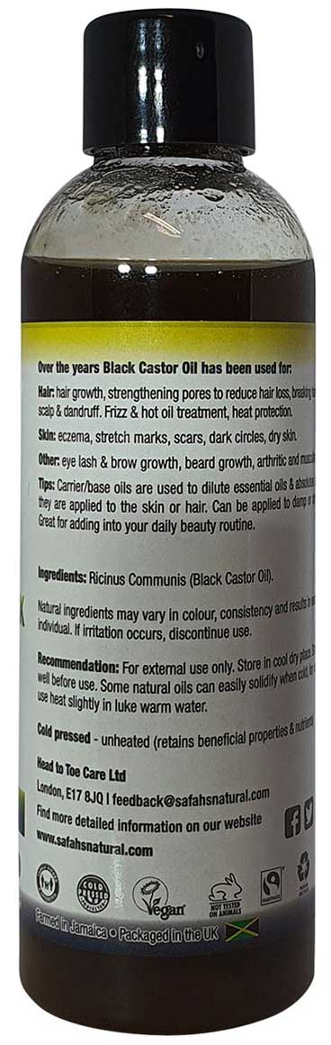 Cold Pressed Head To Toe Regeneration Jamaican Black Castor Oil