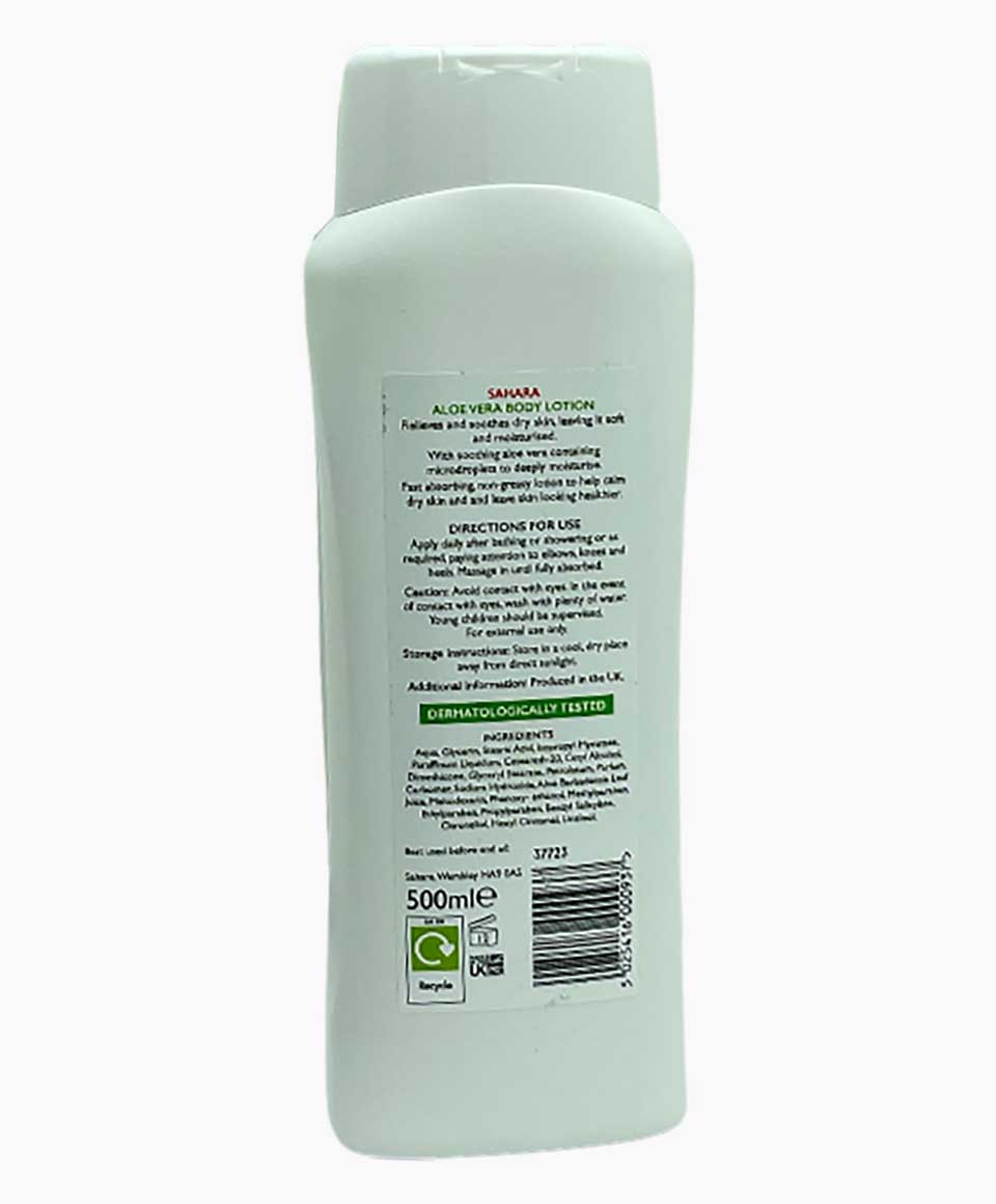 Non Greasy Aloe Vera Dry Skin Body Lotion