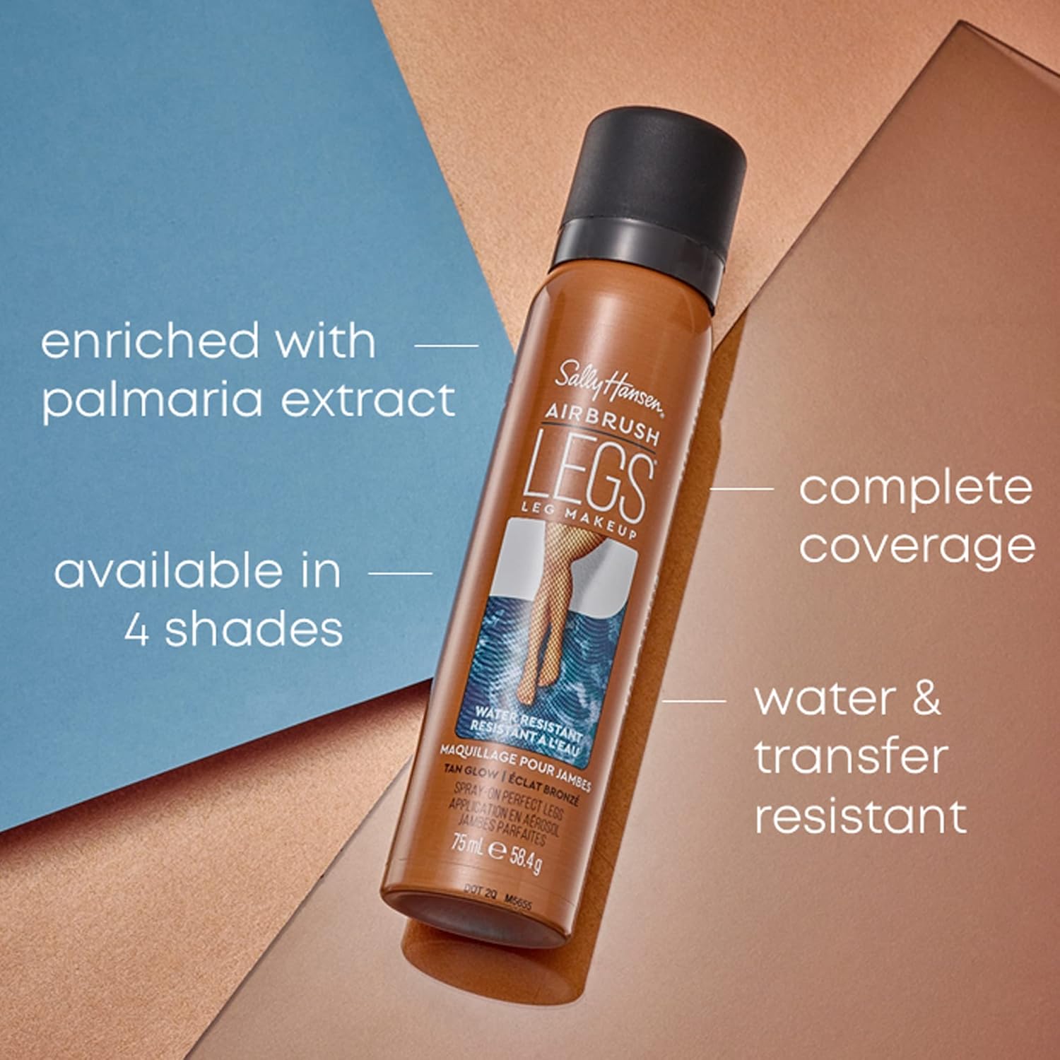 Sally Hansen Womens Airbrush Legs Spray Medium Glow