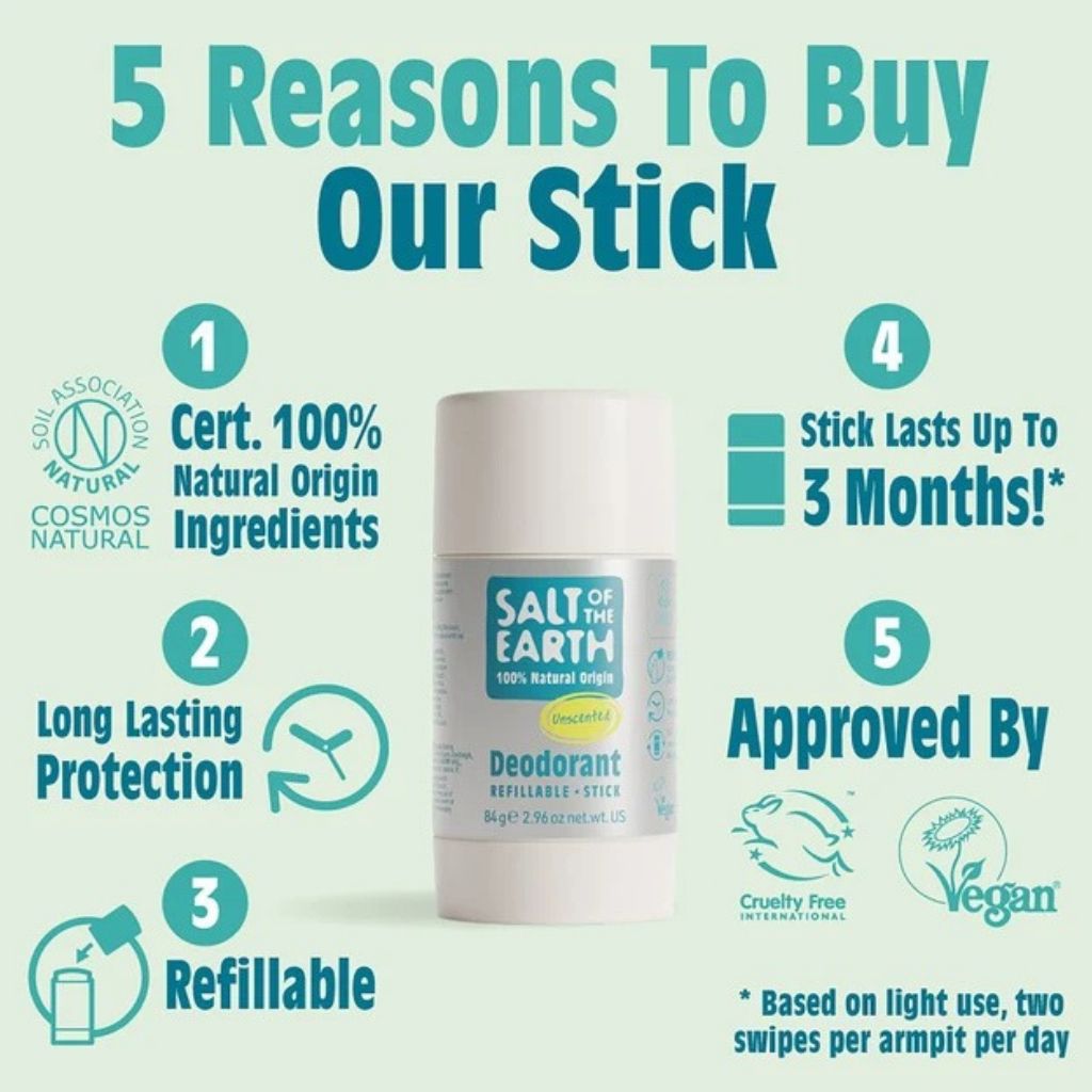 Natural Deodorant Stick Unscented