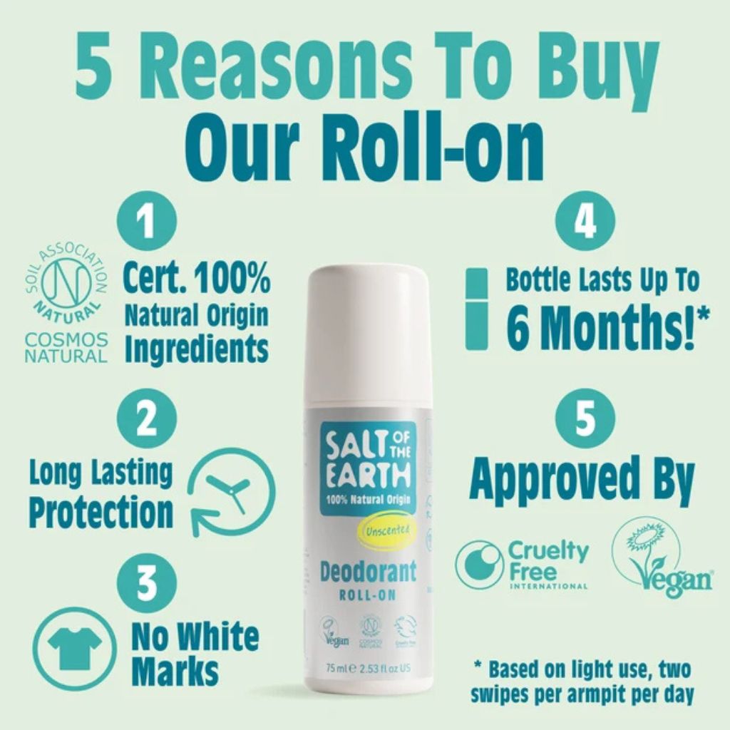 Natural Deodorant Roll On Unscented