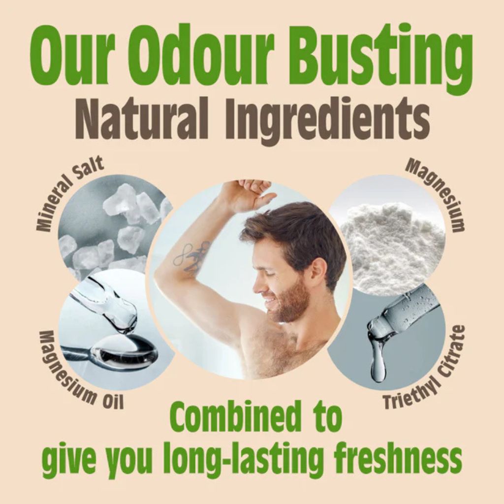 Natural Deodorant Roll On Oud And Bergamot