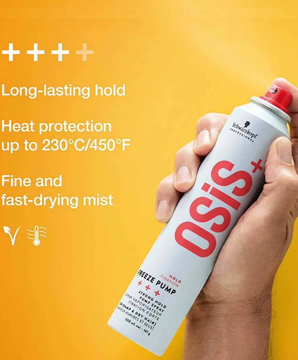 Osis Plus Hold Fixation Freeze Pump Strong Hold Pump Spray