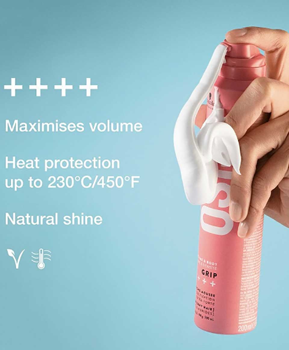 Osis Plus Volume And Body Grip Extra Strong Mousse