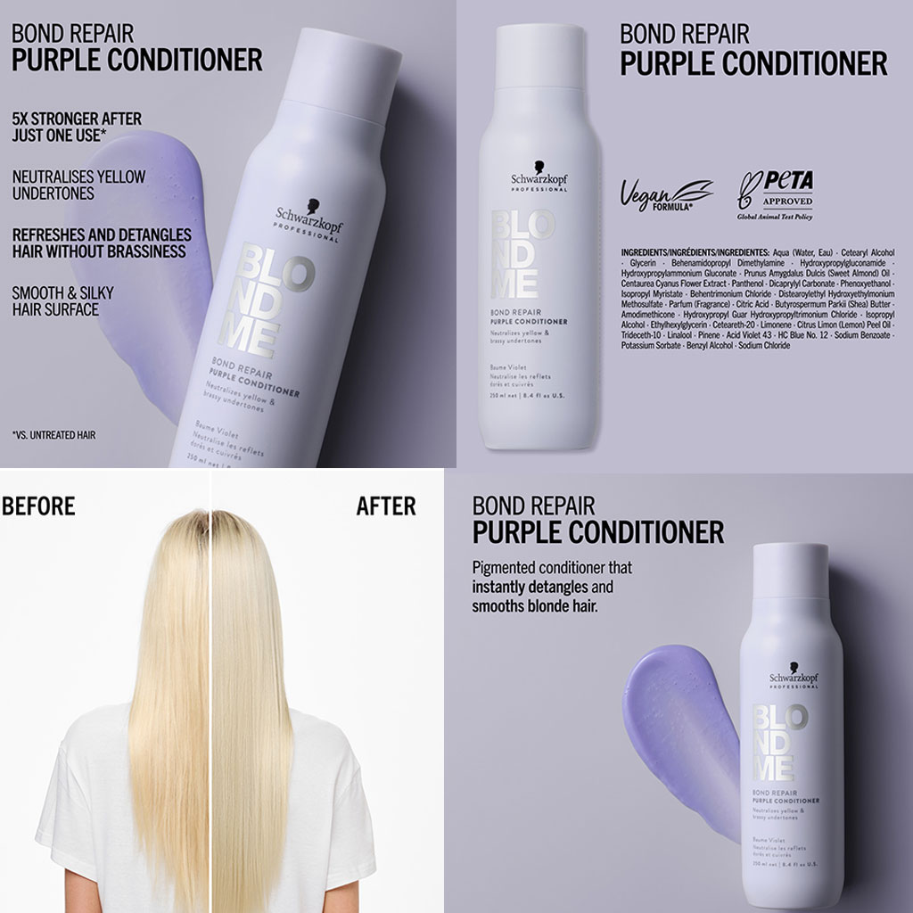 Blondme Bond Repair Purple Conditioner