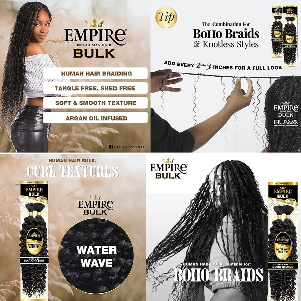 Empire Human Hair Water Wave Bulk