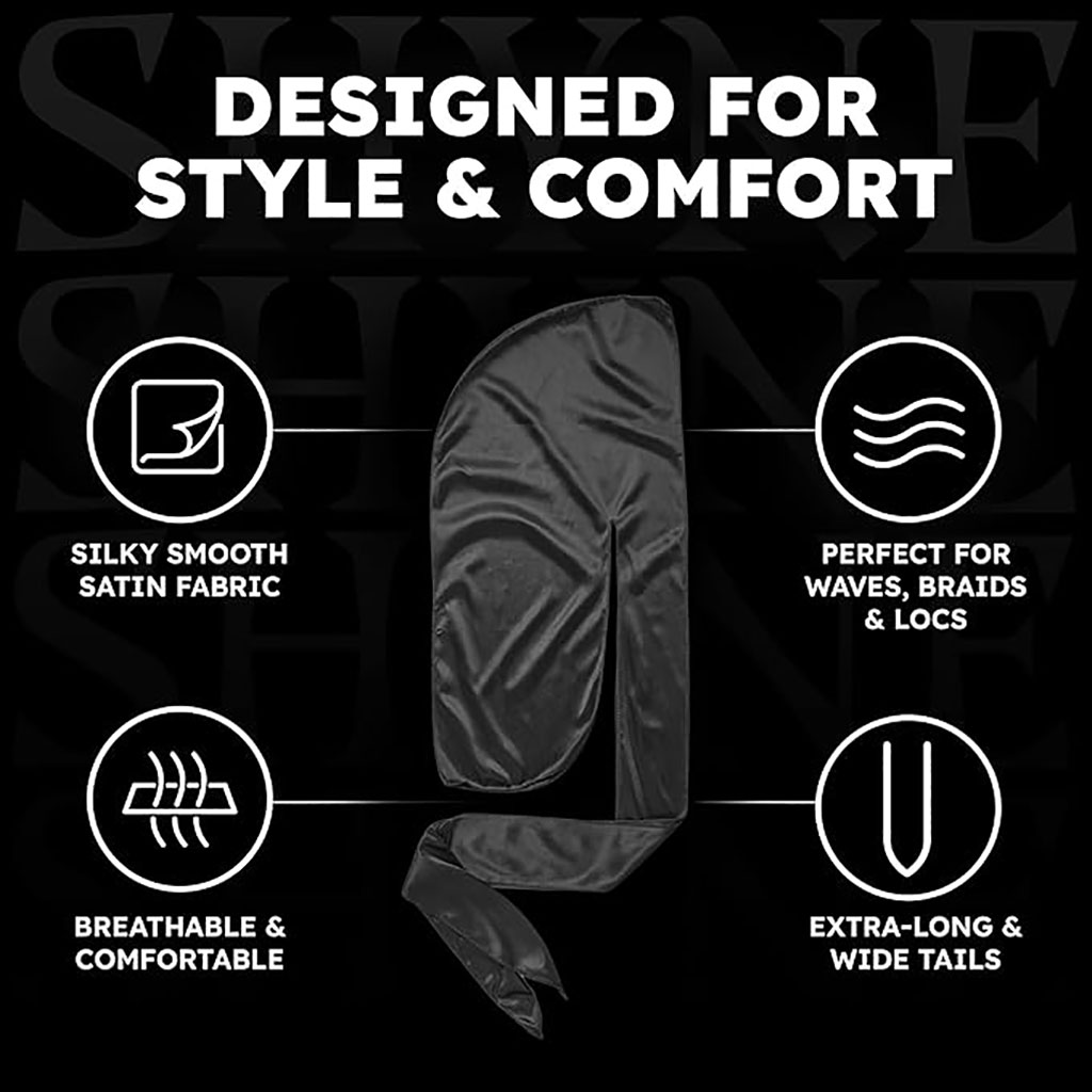 Silky Durag For Braids And Locs