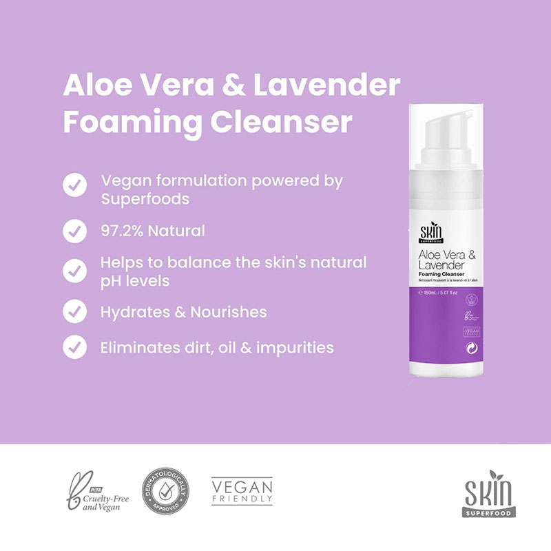 Aloe Vera And Lavender Foaming Cleanser