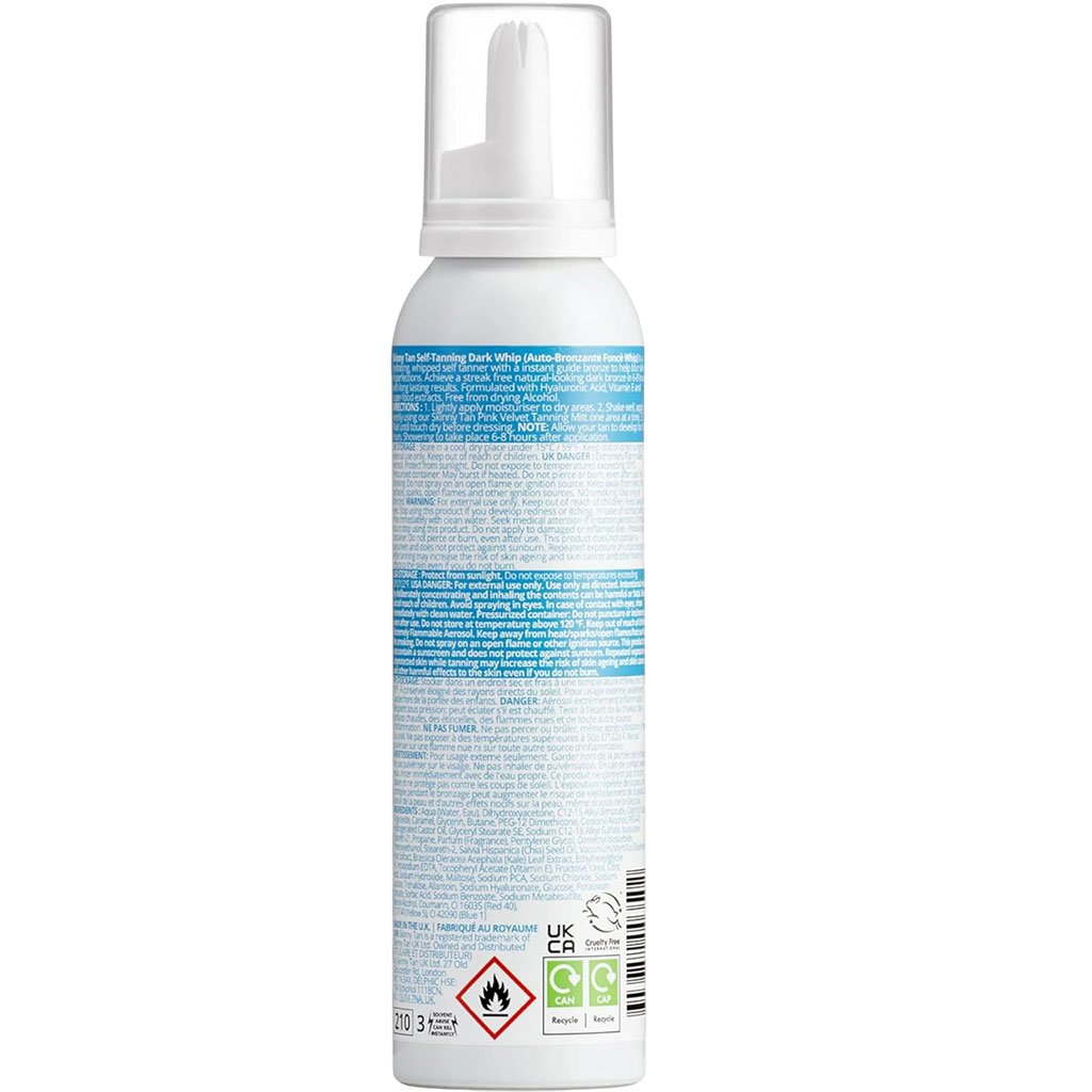 Skinny Tan Whip Self Tanning Whip Mousse Dark