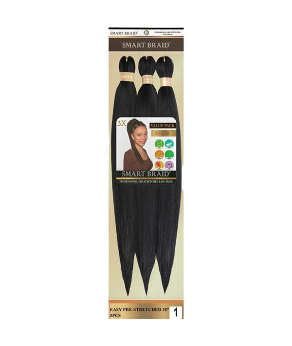 3X Easy Pre Stretched Smart Braids Value Pack