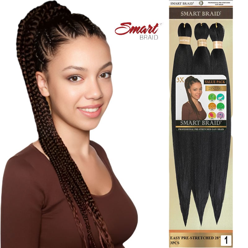 3X Easy Pre Stretched Smart Braids Value Pack