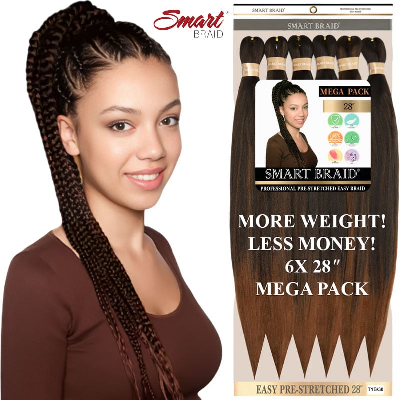 6X Easy Pre Stretched Smart Braids Value Pack