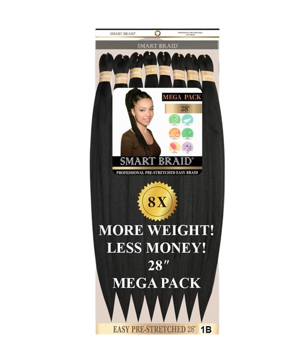 8X Easy Pre Stretched Smart Braids Value Pack