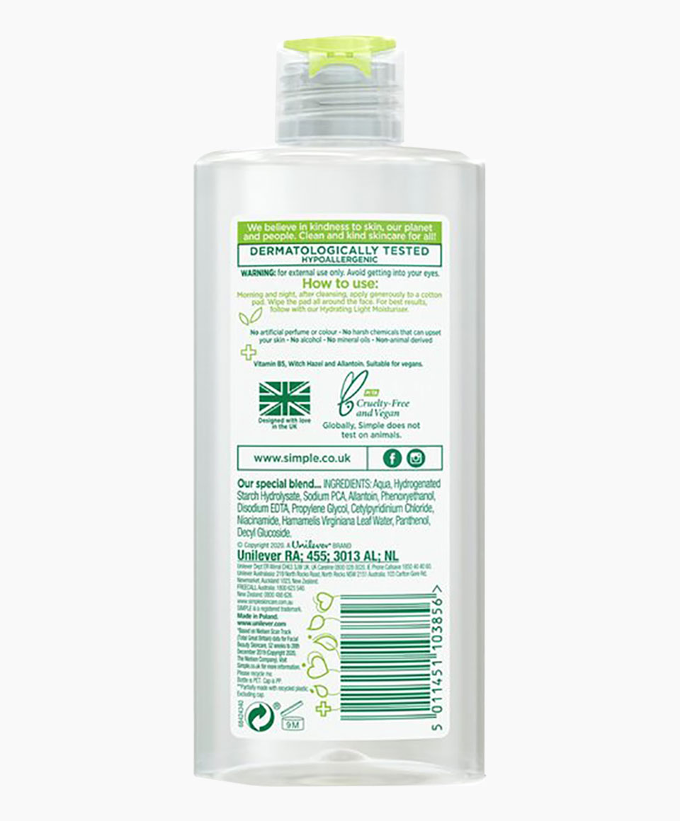 Simple Kind To Skin Soothing Facial Toner