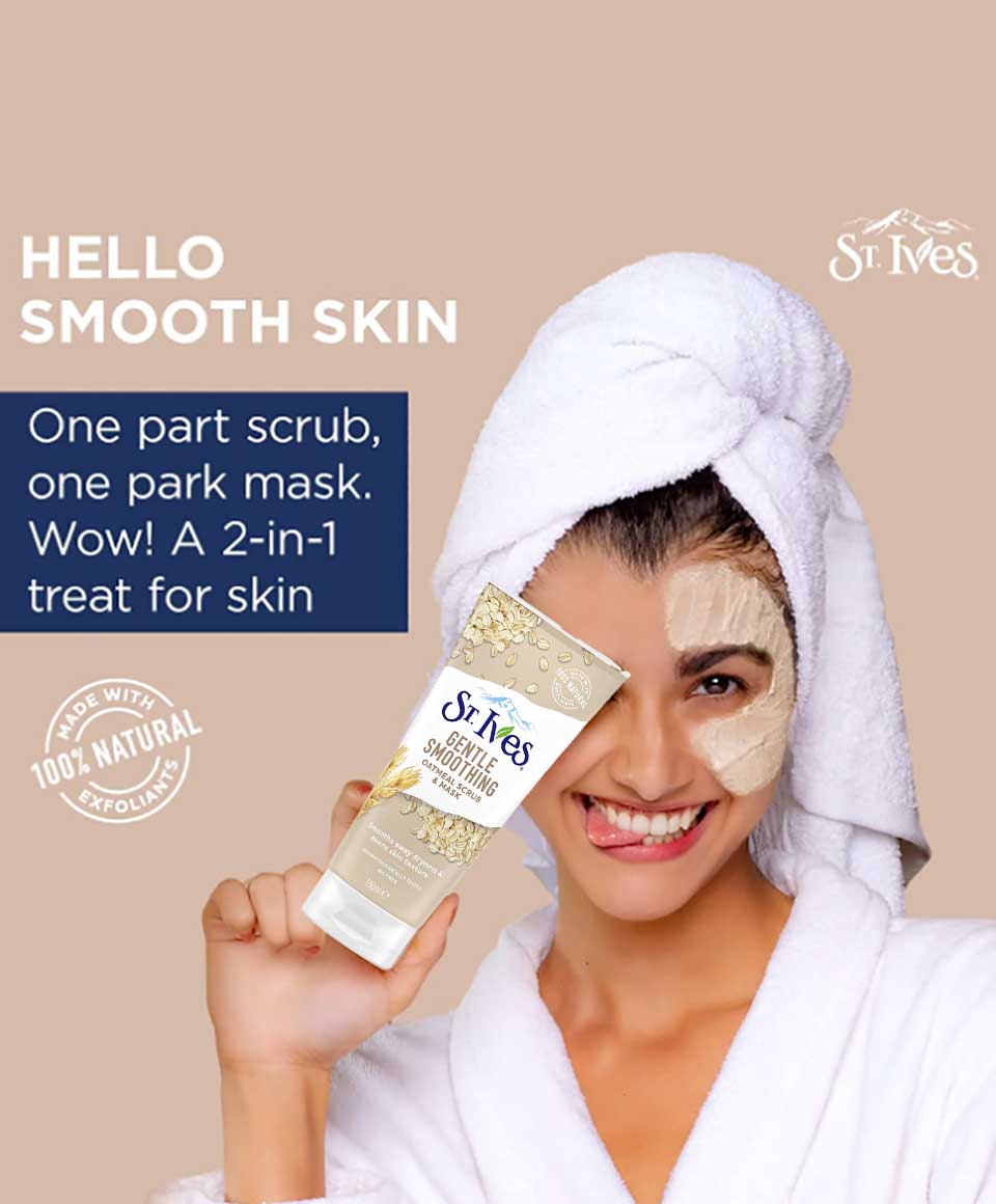 St Ives Gentle Smoothing Oatmeal Scrub And Mask