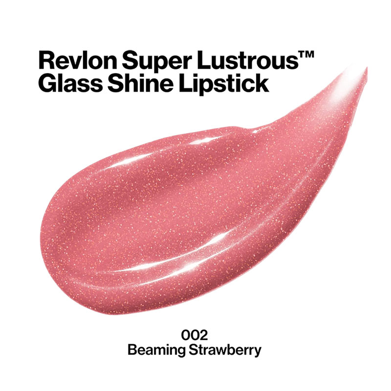 Super Lustrous Glass Shine Lipstick 002 Beaming Strawberry