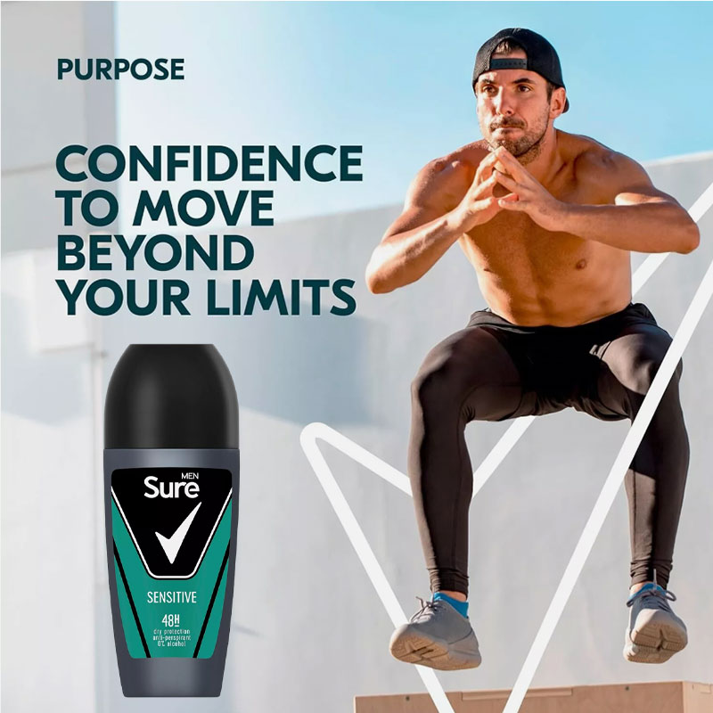 Men Sensitive 48H Protection Deodorant Roll On