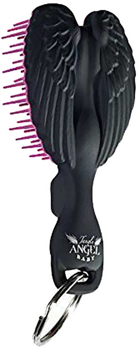 Baby Keyring Brush Black Pink
