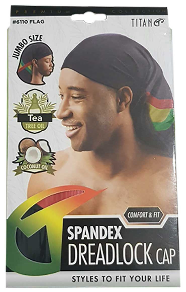 Titan Donna Spandex Dreadlock Cap With Tea Tree Oil And Coconut Oil