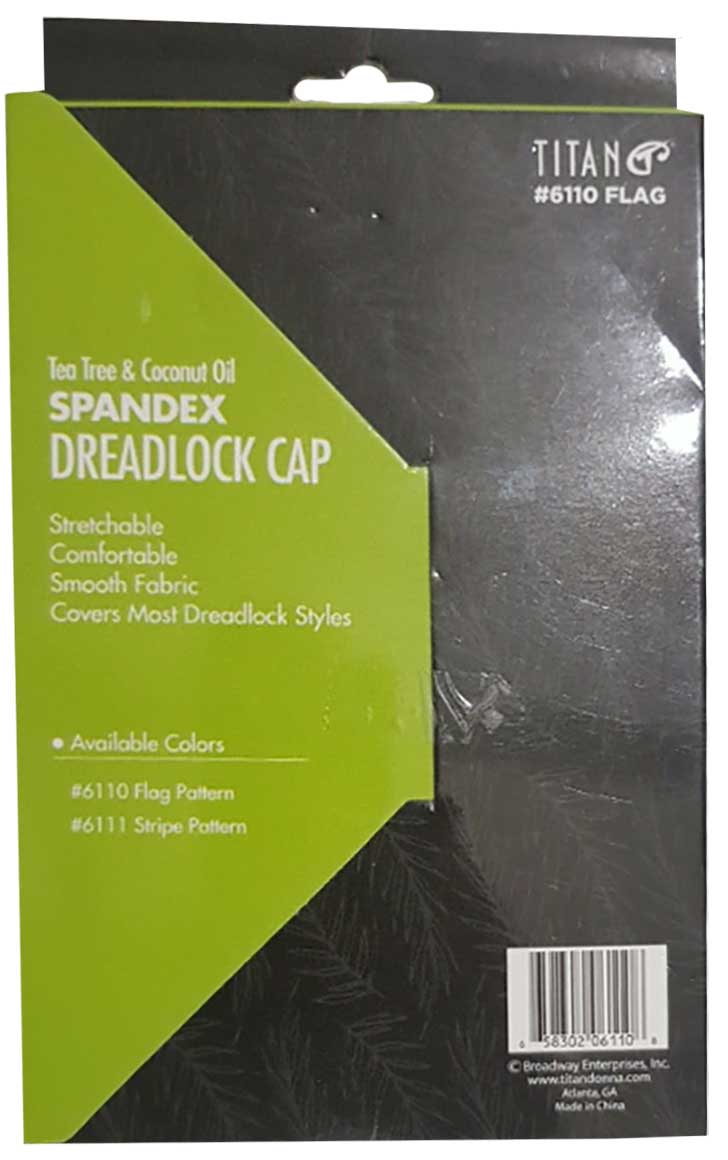 Titan Donna Spandex Dreadlock Cap With Tea Tree Oil And Coconut Oil