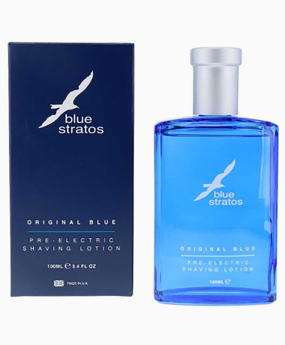 Blue Stratos Original Blue Pre Electric Shaving Lotion