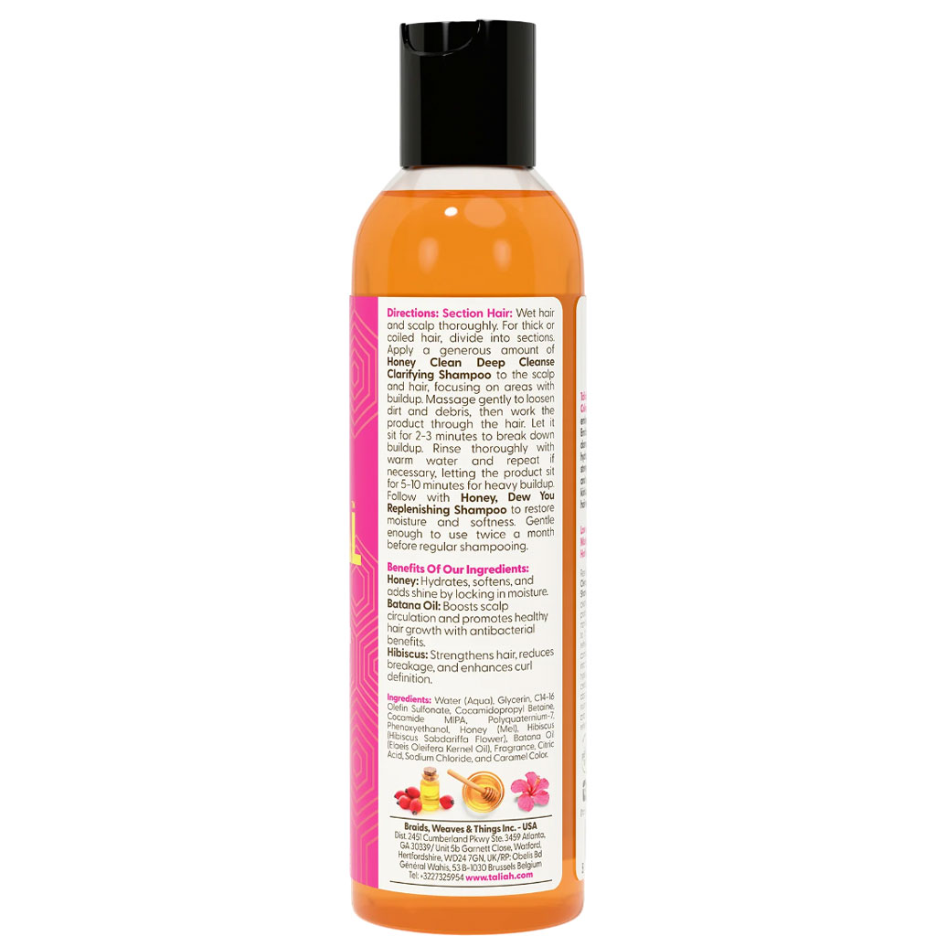 Love My Natural Hair Honey Clean Deep Cleanse Clarifying Shampoo