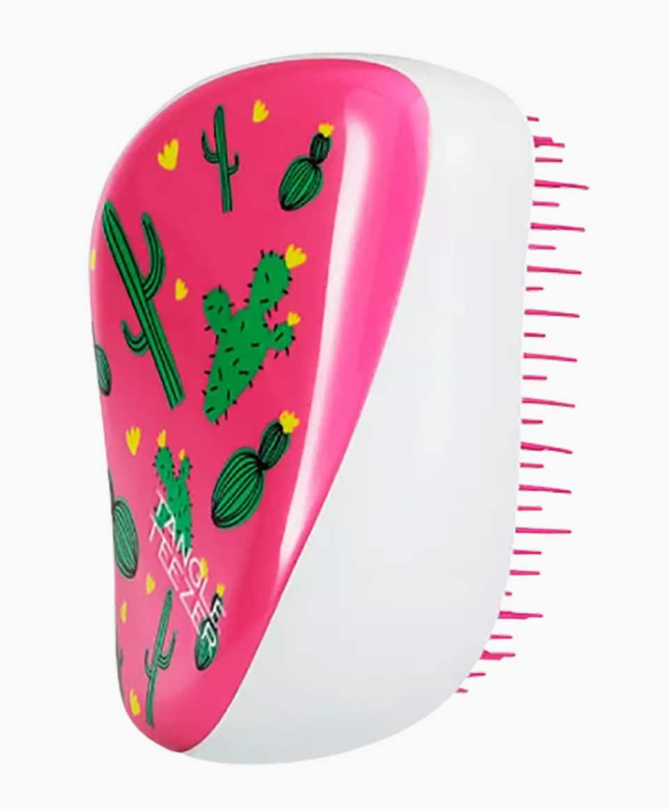 On The Go Detangling Hairbrush Compact Styler Cacti Cool