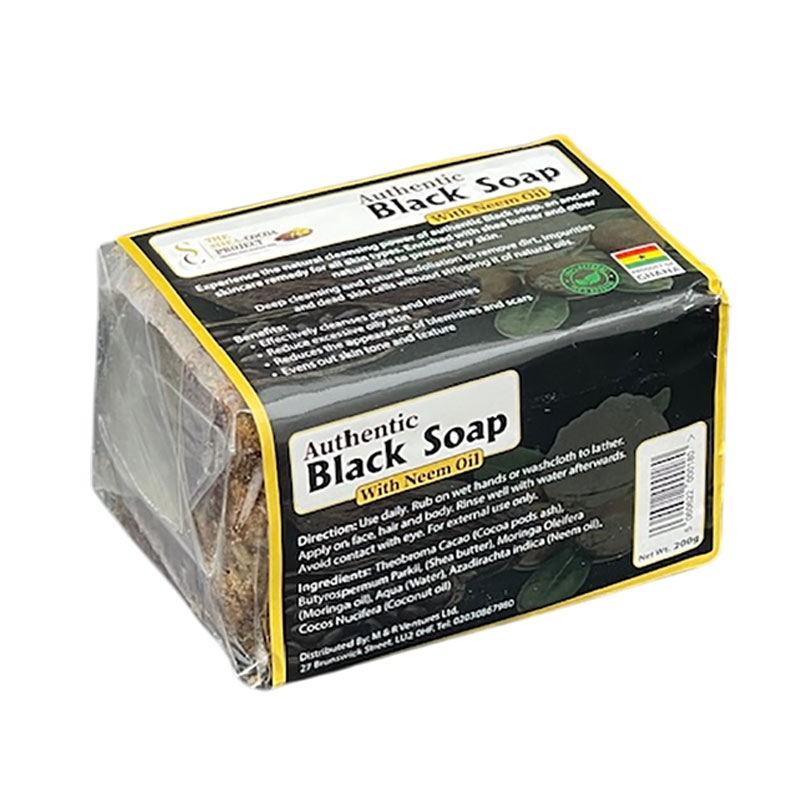 Authentic Black Soap With Neem Oil