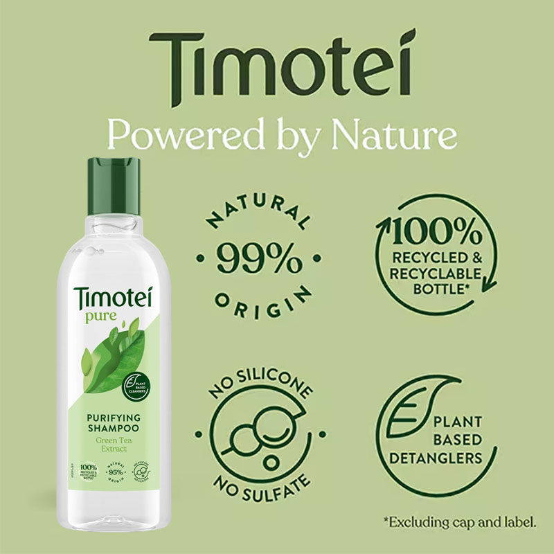 Timotei Pure Purifying Shampoo Green Tea Extract