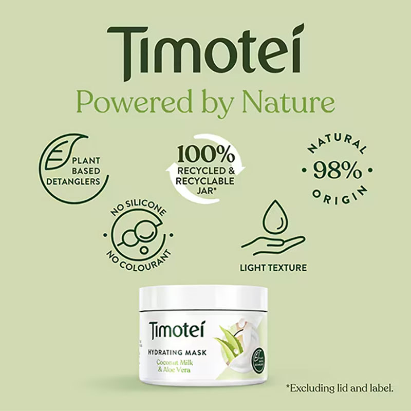 Timotei Hydrating Mask With Coconut Milk And Aloe Vera