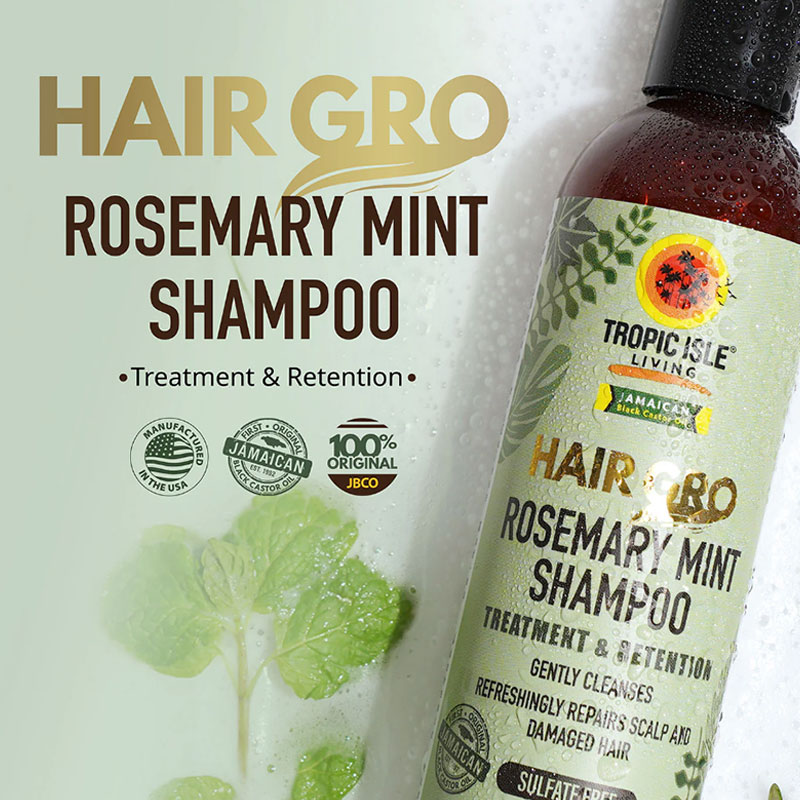 Tropic Isle Living Hair Gro Rosemary Mint Shampoo