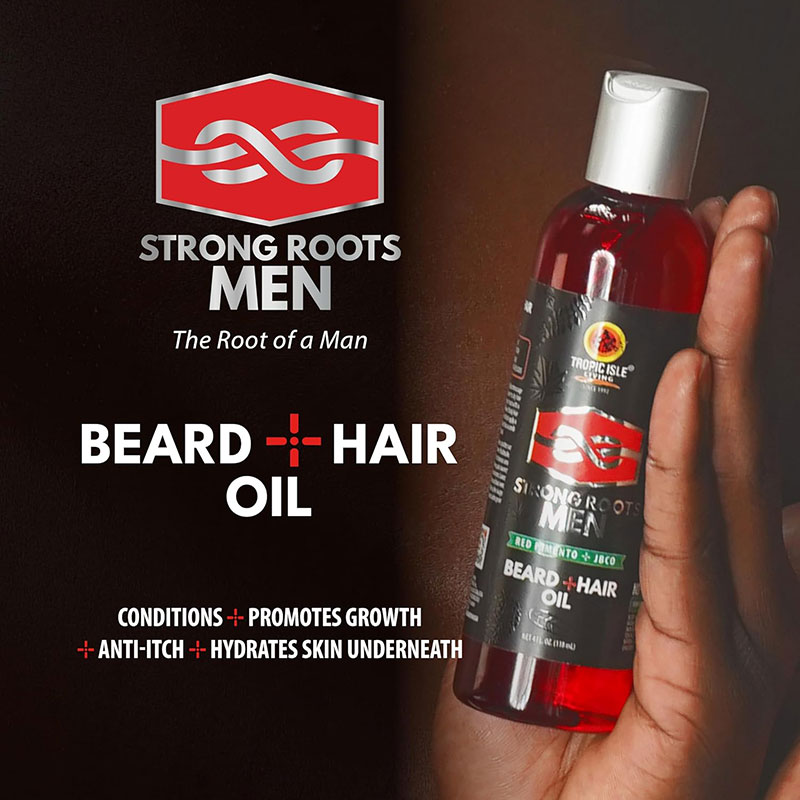Tropic Isle Living Strong Roots Men Beard And Hair Oil