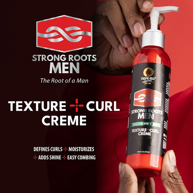 Tropic Isle Living Strong Roots Men Texture And Curl Creme