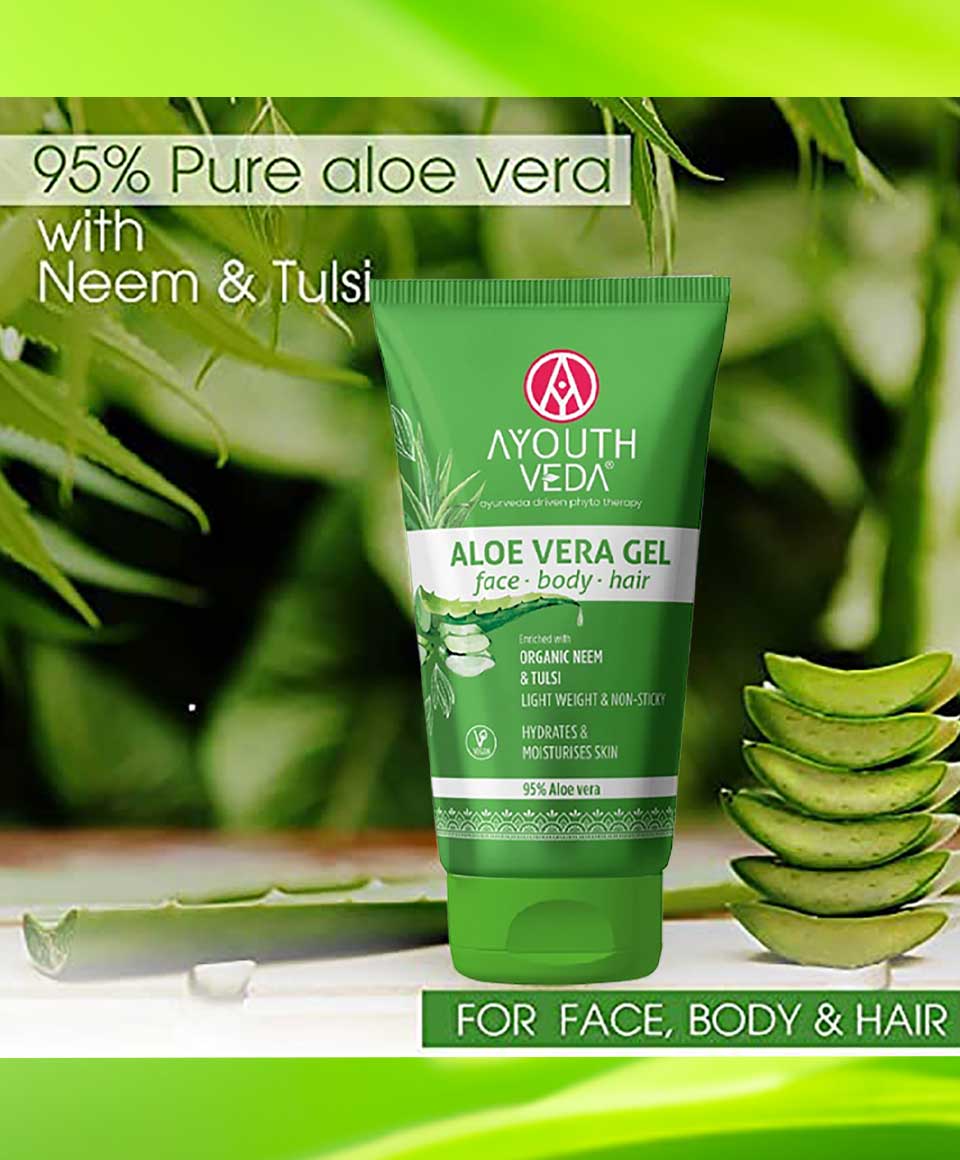 Ayouth Veda Aloevera Gel With Organic Neem And Tulsi