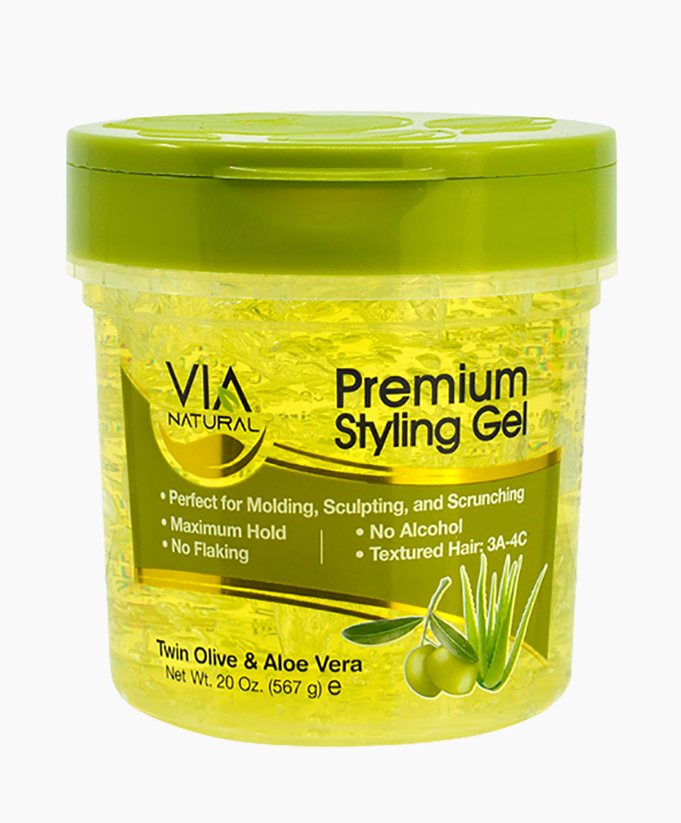 Via Natural Premium Styling Gel With Twin Olive And Aloe Vera