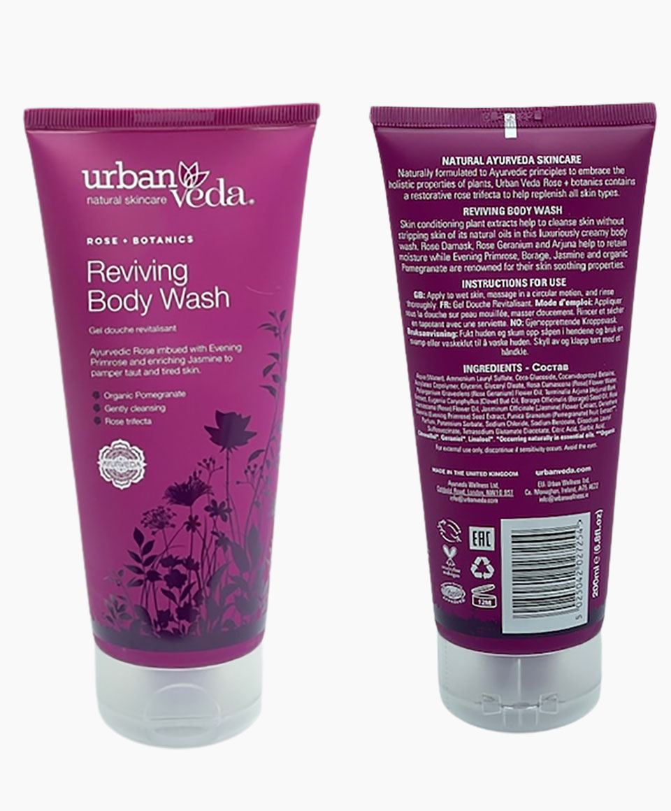 Urban Veda Rose Botanics Reviving Body Wash