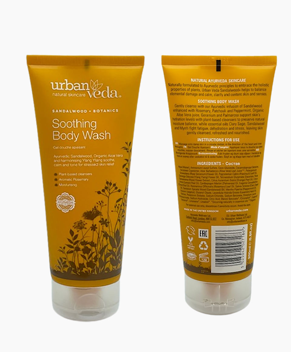 Urban Veda Sandalwood Botanics Soothing Body Wash