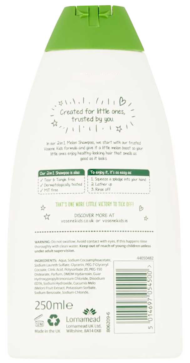 Kids 2 In 1 Shampoo With Fresh Melon