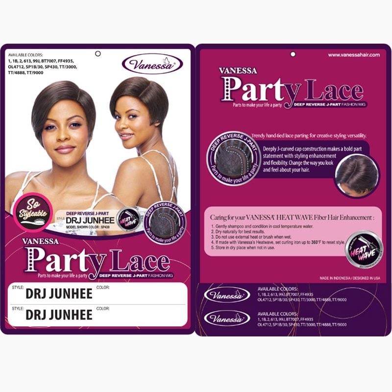 Party Lace Deep Reverse J Part DRJ Junhee Synthetic Wig
