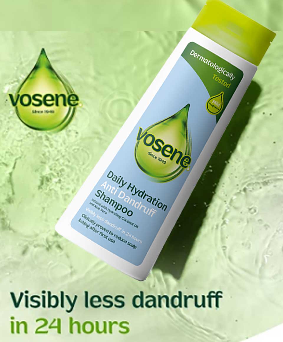 Vosene Daily Hydration Anti Dandruff Shampoo